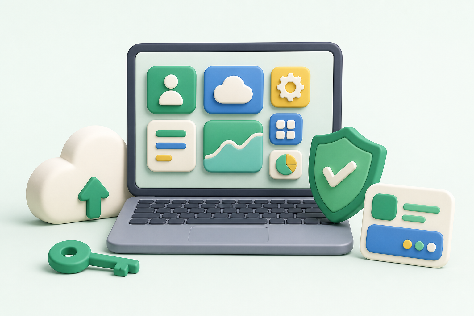 Ilustración de la categoría Software y servicios digitales